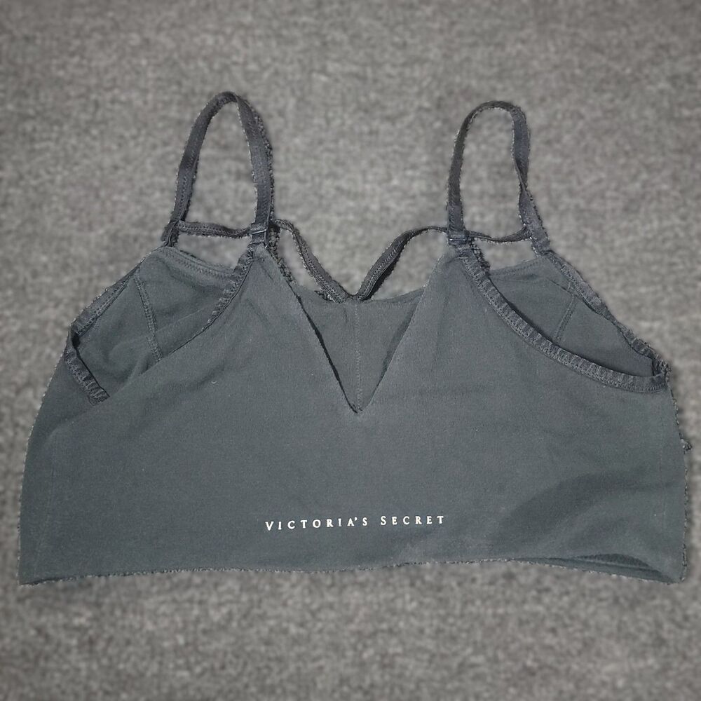 Victorias Secret Lightly Lined Wireless Sports Bra Size M Black